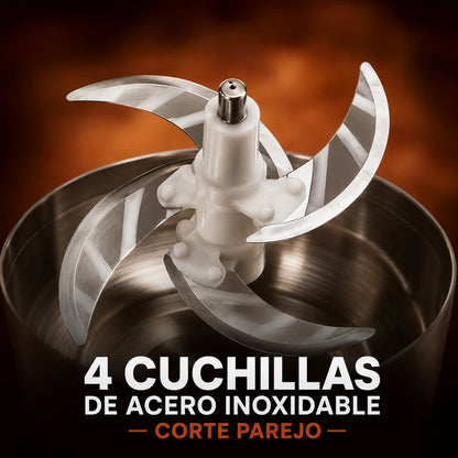 Picadora Eléctrica 2L — Potente, Rápida y de Acero Inoxidable